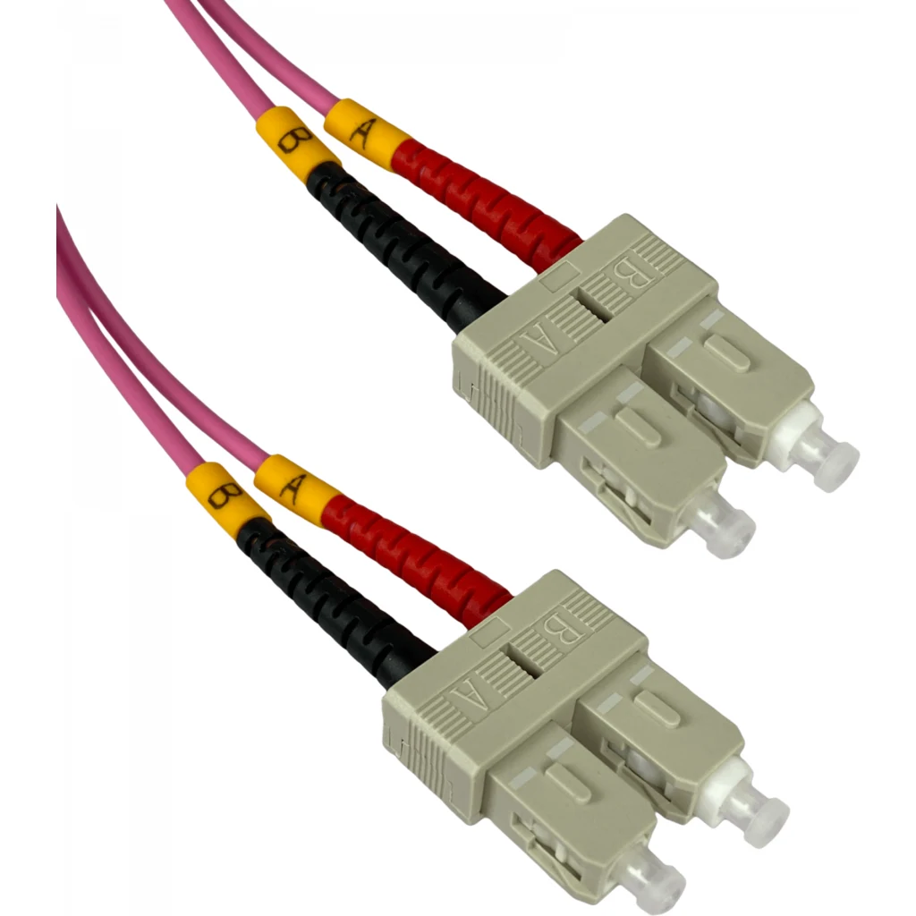 Imagen 2 de LSZH 2mt SC-SC OM4 MultiModo MM Duplex Jumper Fibra 50/125um 3mm