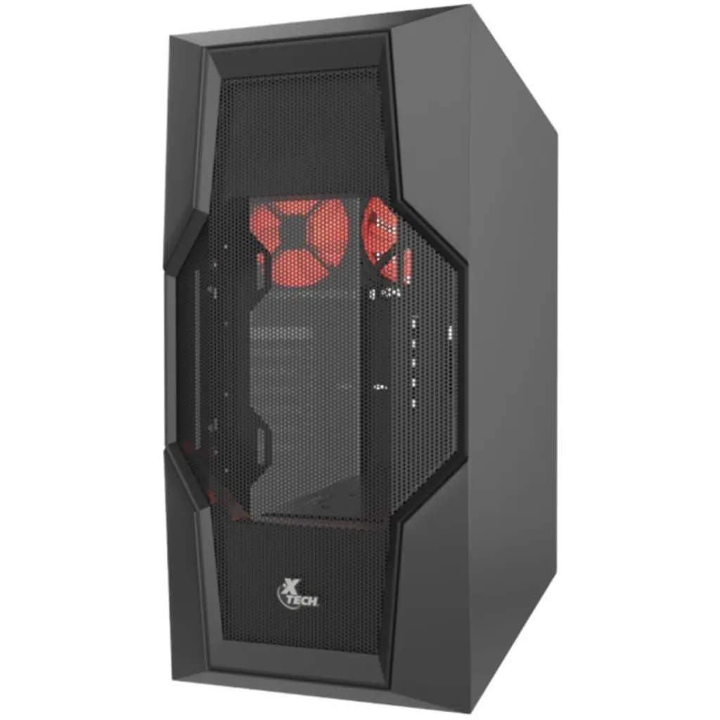 Imagen 1 de Gabinete Gamer Xtech XT-GMR4 Phobos Panel lat Vid templado ATX MTower Negro