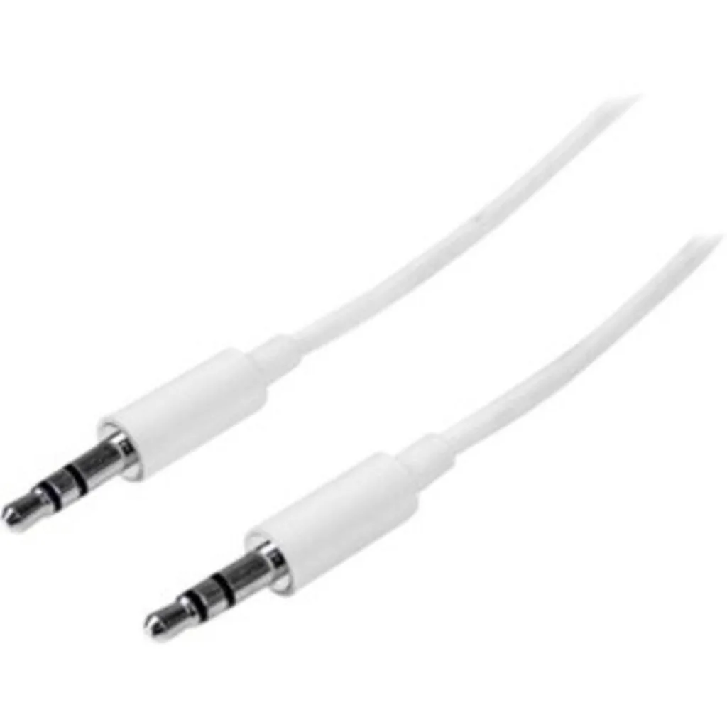 Imagen 2 de Cable de Audio Stereo Jack 3.5mm M/M 2mts p/iPod Otros Color Blanco - StarTech