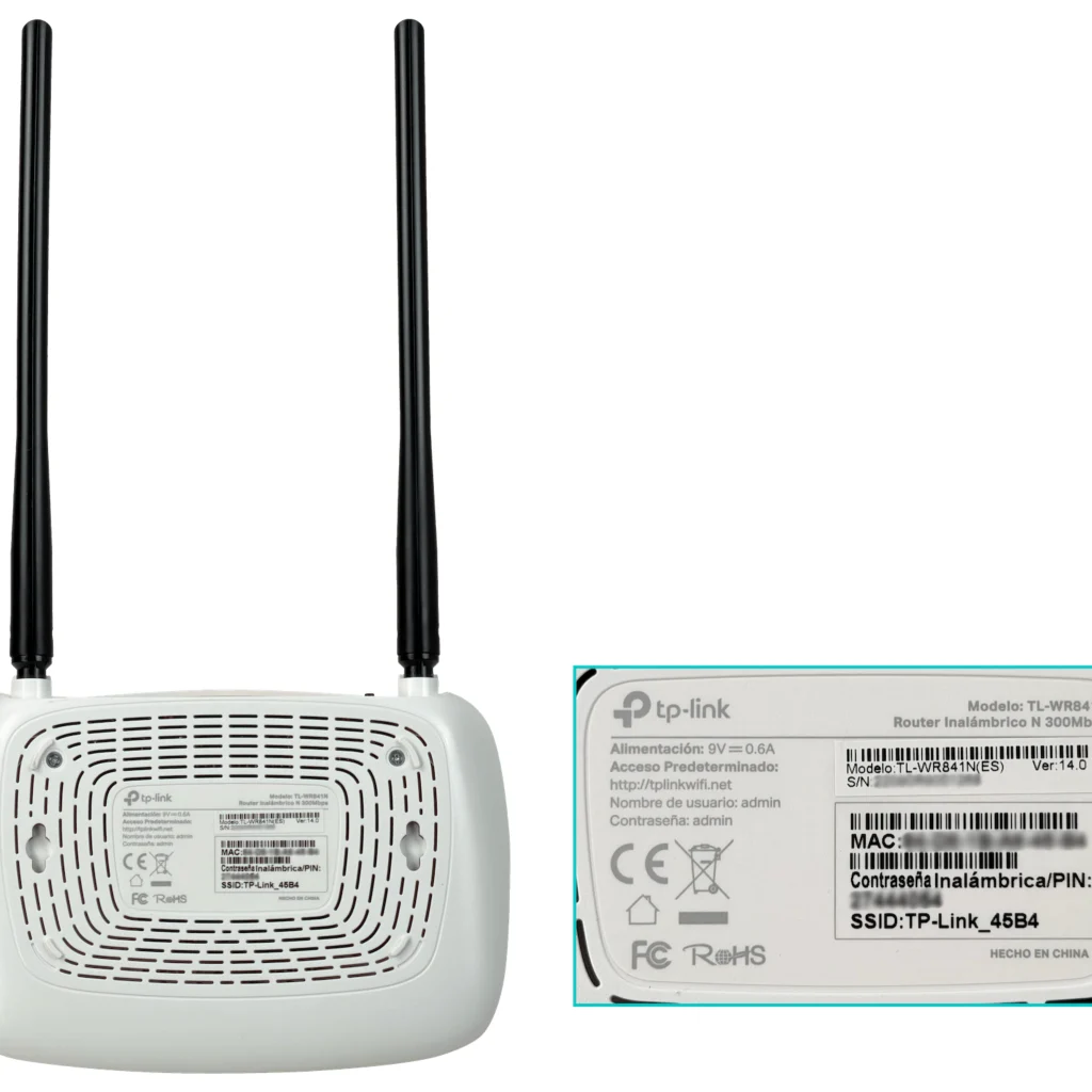 Router 300 Mbps 4 puertos LAN con doble antena omnidireccional de 5dbi TL-WR841N