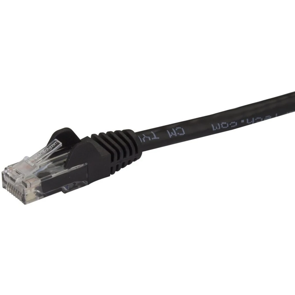 Imagen 1 de Cable de Red StarTech Cat6 Sin Enganches Ethernet Gig. Long. 2 Metros NEGRO