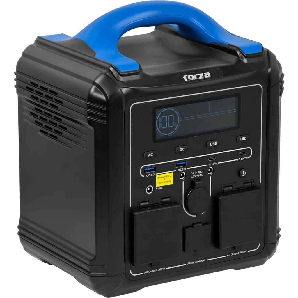 Imagen 1 de FORZA 700W Bateria Litio-LMFP 551Wh Portatil inversor OndaPura MPPT