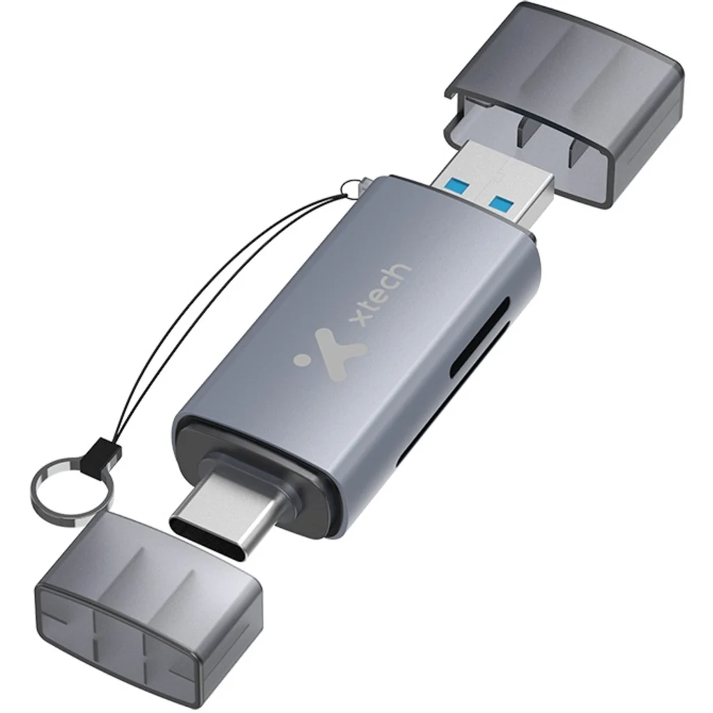 Imagen 2 de Lector de Tarjetas Xtech XTC-581, SD, MicroSD, Conexión USB 3.0, USB-C