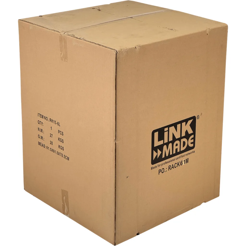 Imagen 4 de Gabinete Rack Pared Linkmade RK15-6L, 15U 60cm Fondo, Inc-2U Negro