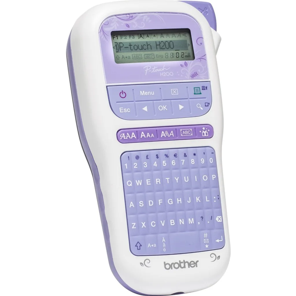 Imagen 2 de Rotuladora Brother Ptouch PTH200, 20mm/s LCD Teclado QWERTY Núm. 250 Simb Morada