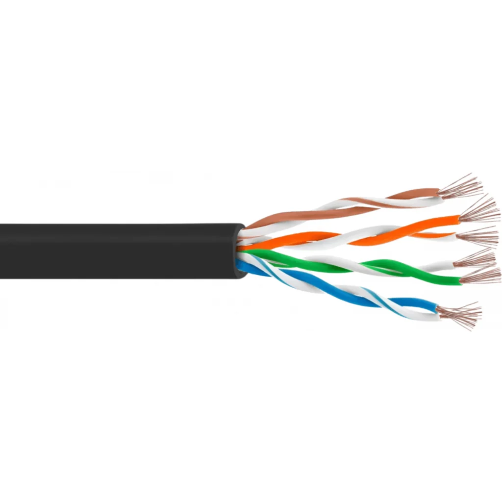 LINKMADE 4UN 50CM CAT5E NEGRO LSZH CABLE PATCH INYECTADO MULTIFILAR