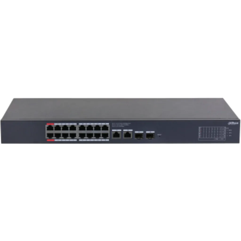 Imagen 1 de DH-CS4220-16GT-240. 20-Port Cloud Managed Desktop Gigabit Switch with 16-Port PoE