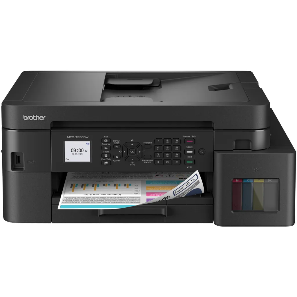 Impresora Multifunción Brother MFC-T930DW 6000*1200dpi 26ppm Dúplex WiFi USB FAX