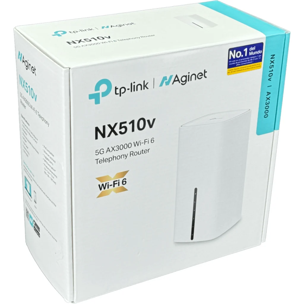 Imagen 1 de Router TP-Link NX510V con Wi-Fi de doble banda y soporte 4G LTE, Wi-Fi 6 Speed