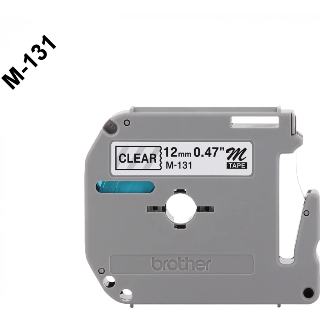 Imagen 1 de BROTHER 12mm Negro en Fondo Transparente Cinta 8mt p/PT-90