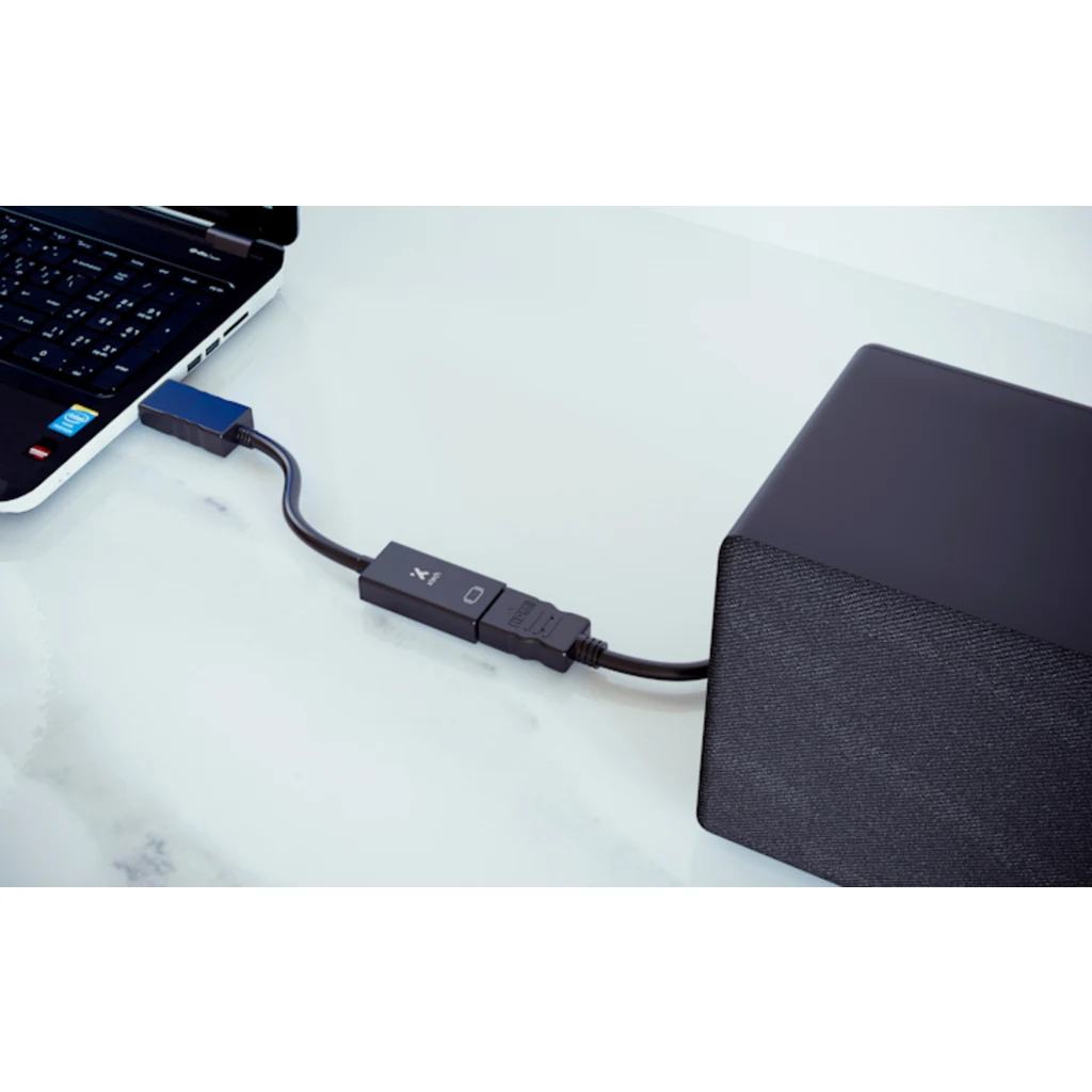 Imagen 11 de Adaptador de Video DisplayPort a HDMI M/H 2K/4K 32 AWG Negro - XTech XTC-378