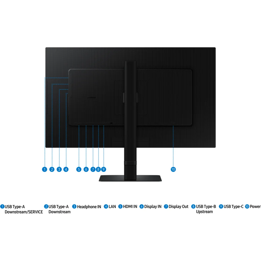 Imagen 12 de Monitor Samsung ViewFinity S6 S60D 27" QHD 2560*1440 IPS LAN DP HDMI 3*USB USB-C
