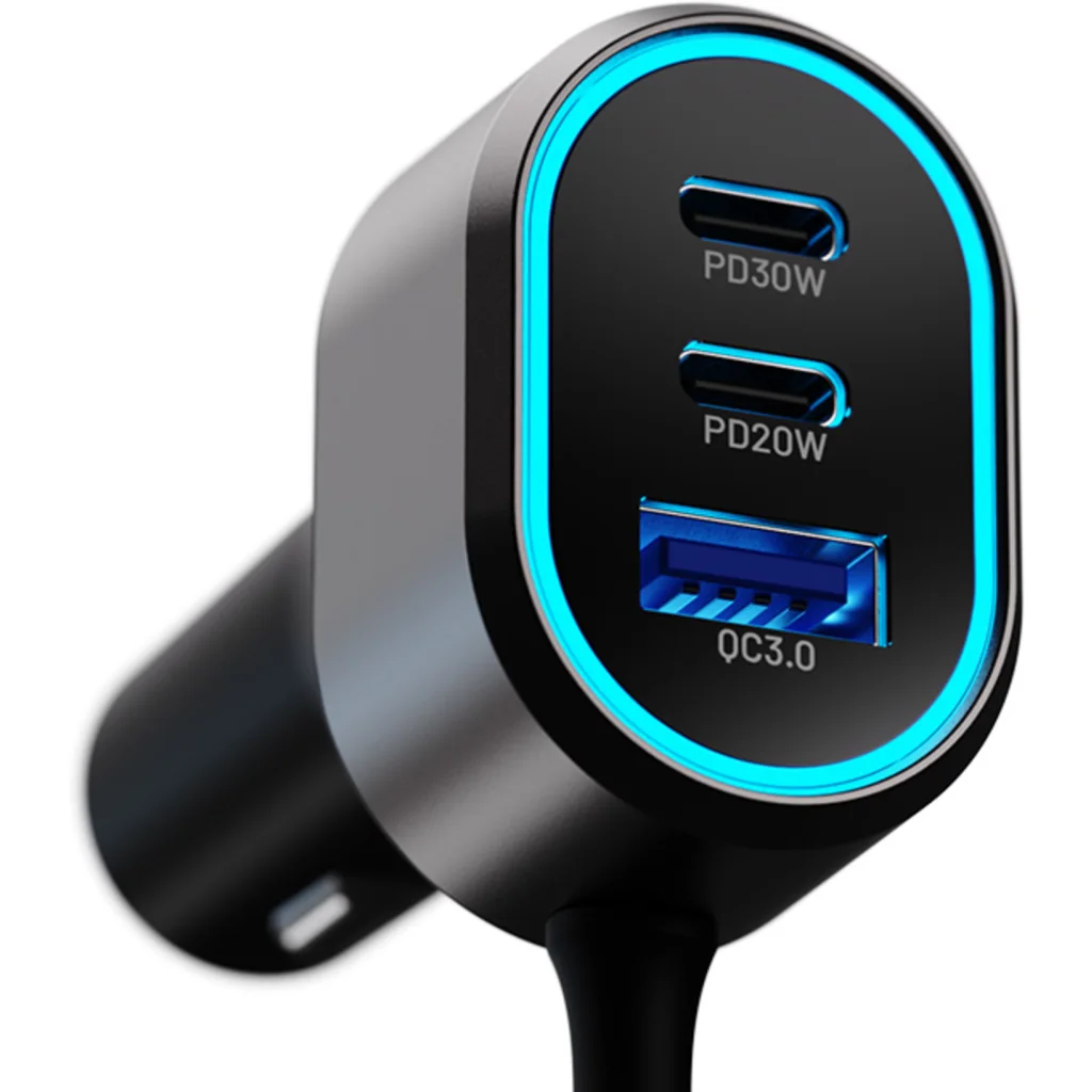 Imagen 2 de Klip Xtreme KCC-100 - Car power adapter - 100 Watt - 4x 24pin USB-C / 2x 9pin USB-A - Cellular phone / Tablet - Car - Para Smartphones, tablets, small devices