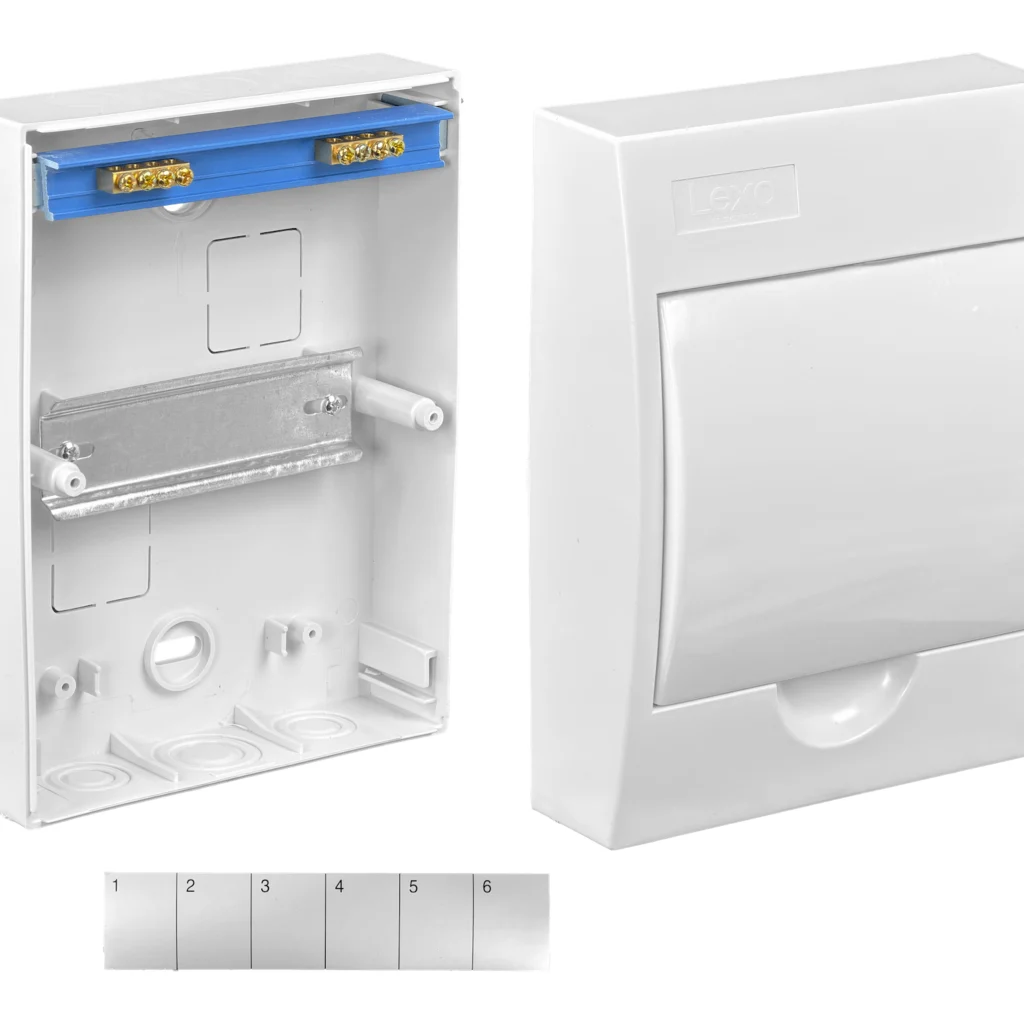 Imagen 2 de LEXO Tablero Sobreponer LSZH 6 Modulos Riel Din IP41 IK08 5399106