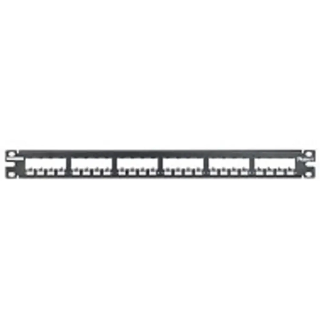 Patch Panel, 24 Puertos, completamente metálico,Negro