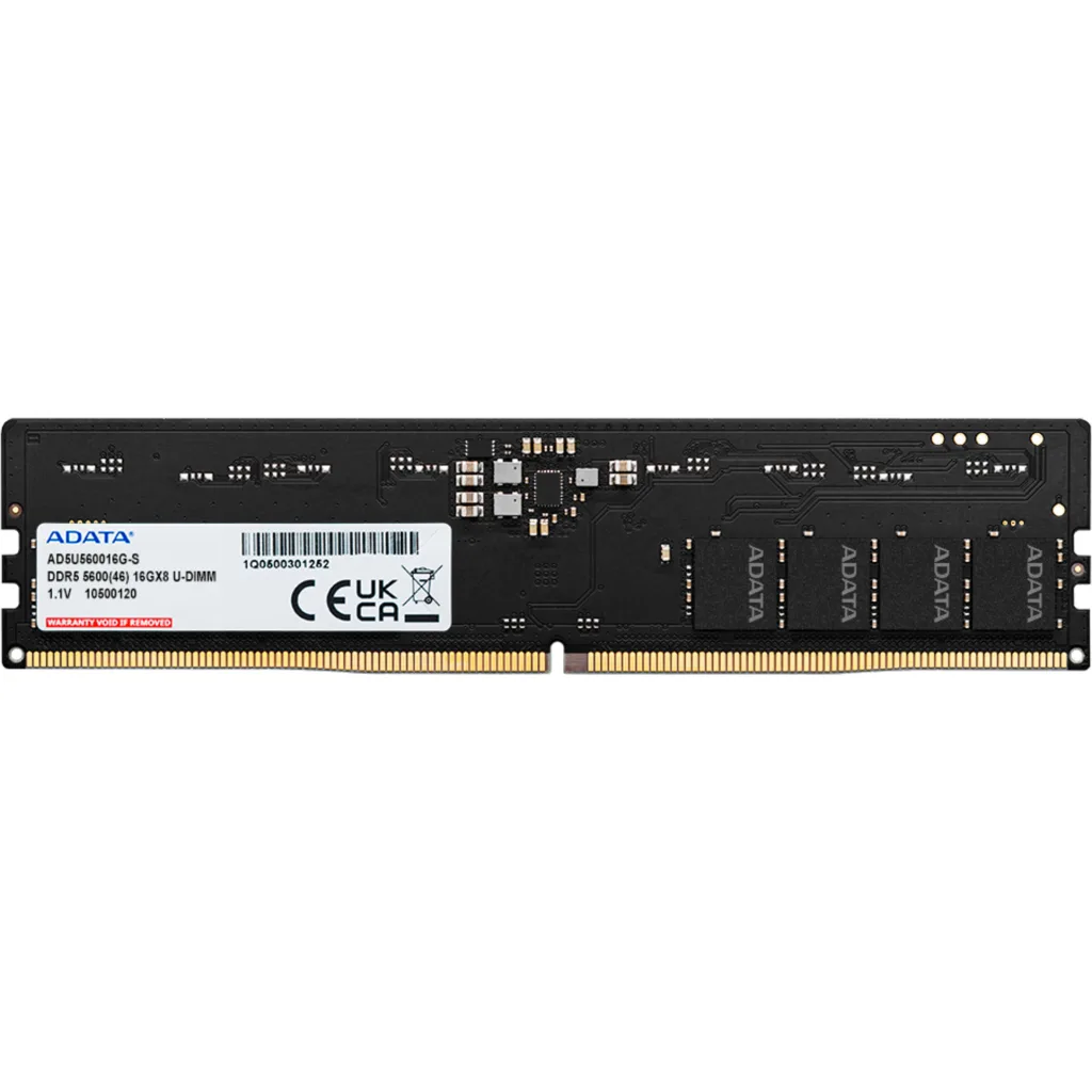 Memoria RAM 16GB DDR5 5600MHz DIMM CL46 NonECC 1.1V Adata