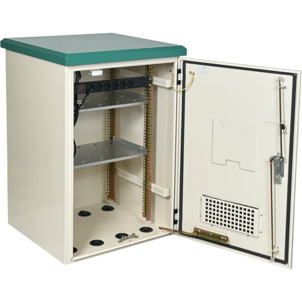 Imagen 5 de LINKMADE 17U 950x600 Rack ExteriorMuroPoste IP65 Bandejas Vent PDU