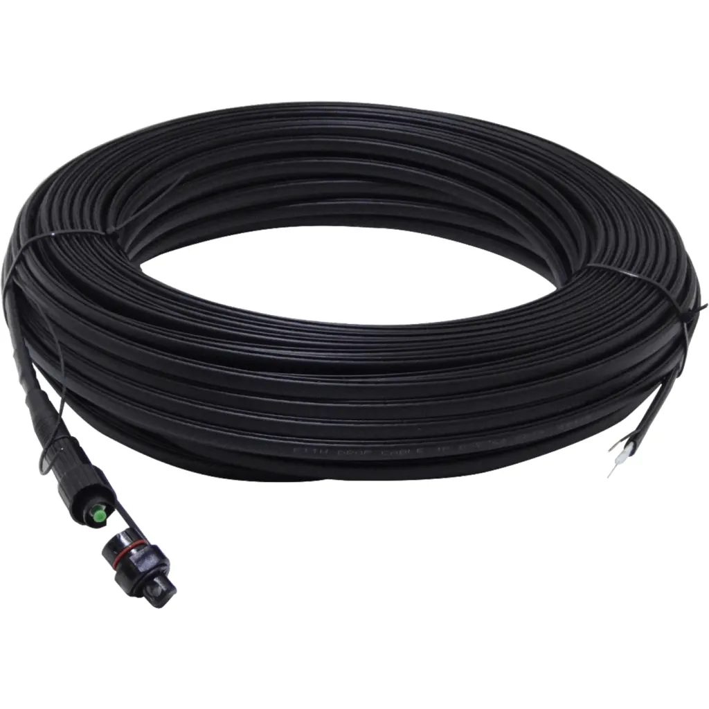 Imagen 1 de 60mt 1-Fibra OptiTap-SC/APC Pigtail MonoModo G657A2 SM Cable Exterior