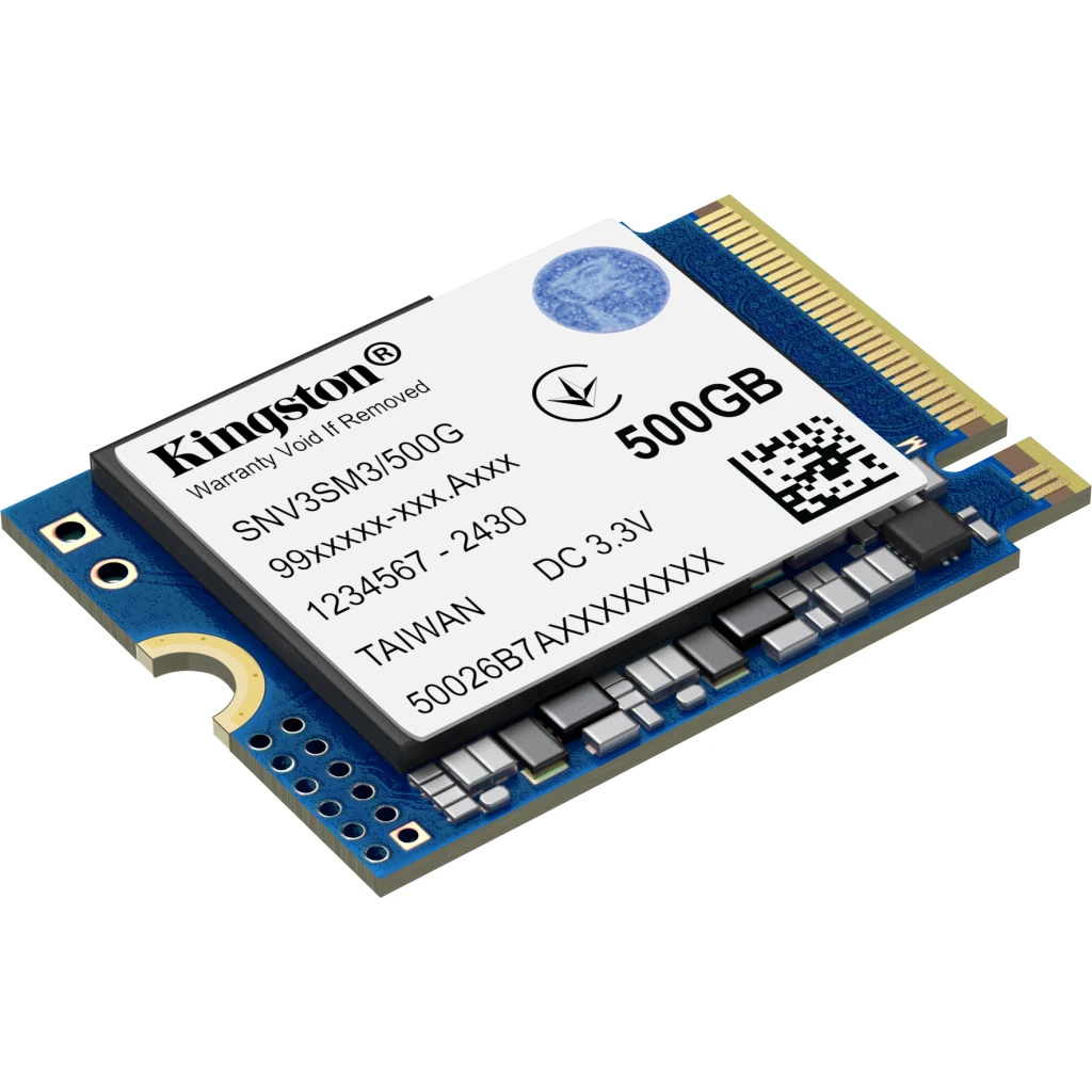 Imagen 1 de Unidad SSD Kingston NV3 500GB M.2 22*30 PCIe4x4 NVMe Lec5000MB/s Esc3000MB/s