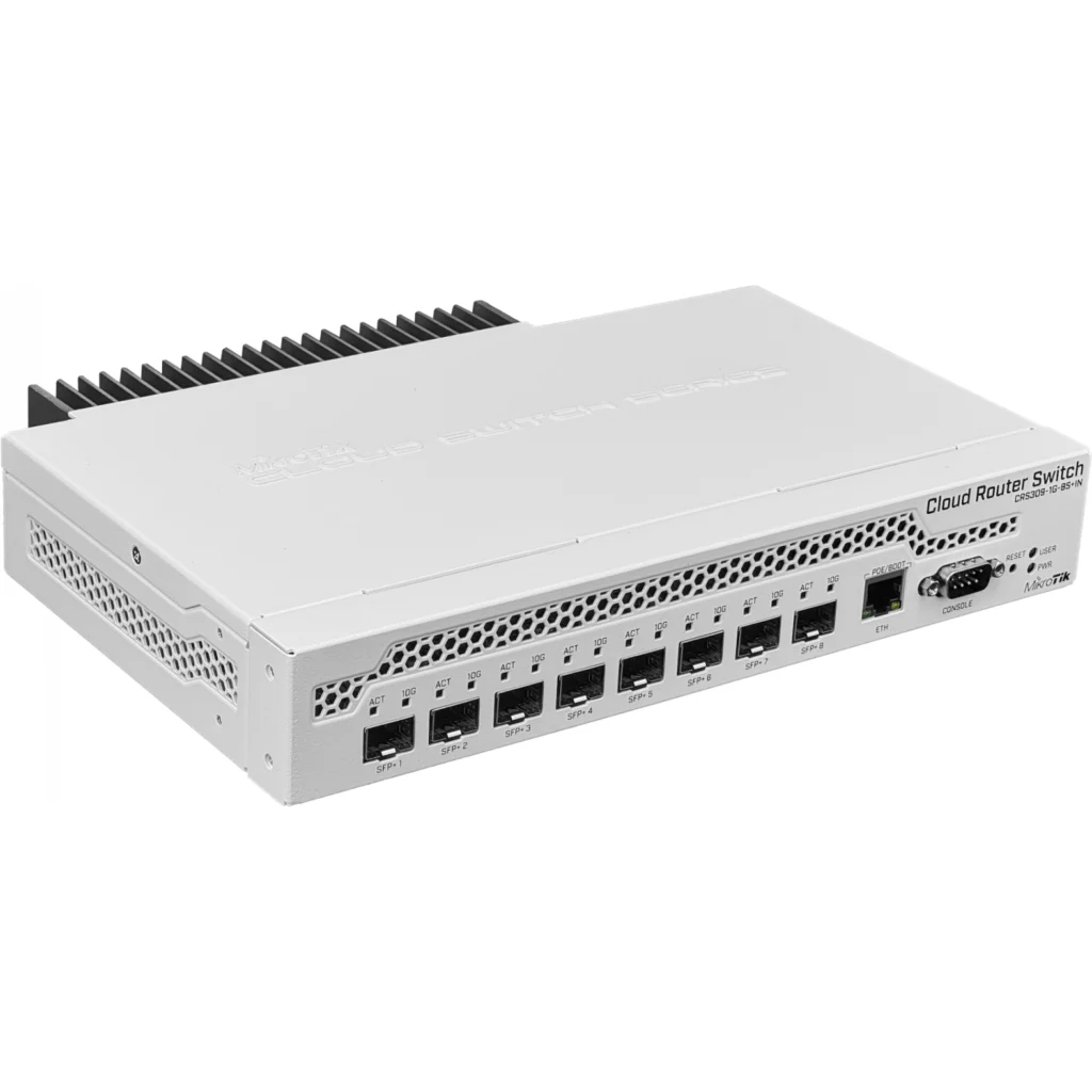 Imagen 5 de MIKROTIK Cloud Router Switch 309-1G-8S+IN (RouterOS L5), desktop enclosure