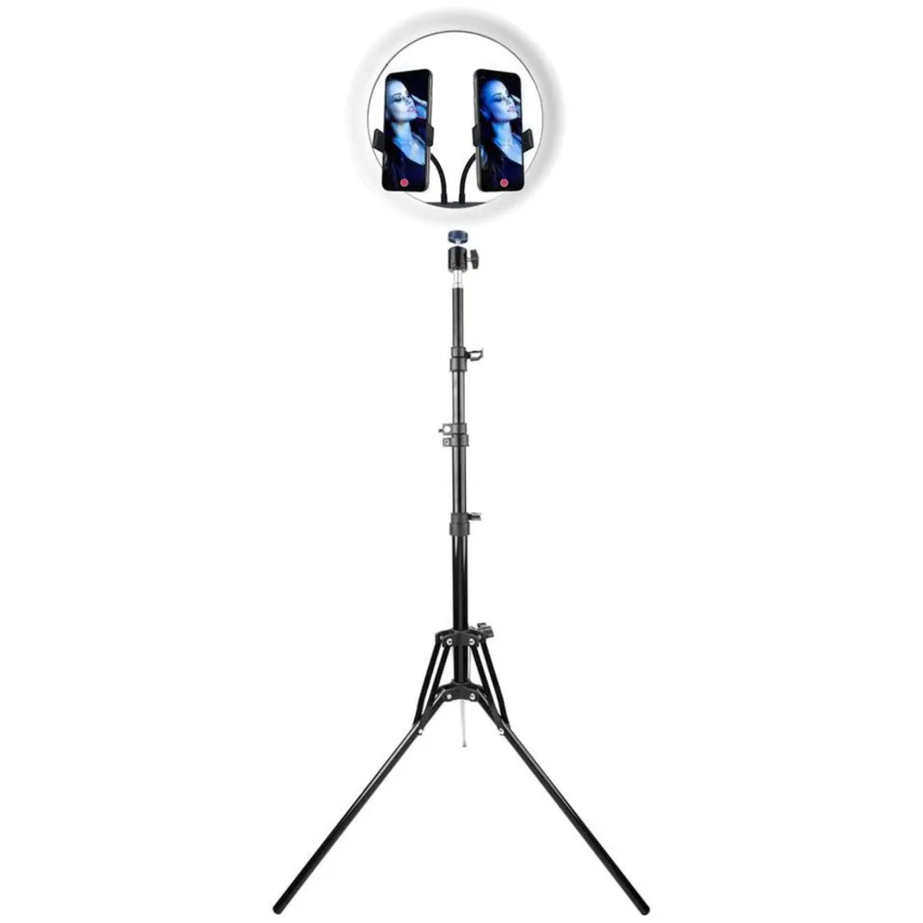 Aro de Luz Vivitar Streaming Essentials 12" LED Luz Ajustable 63" 1.6mts