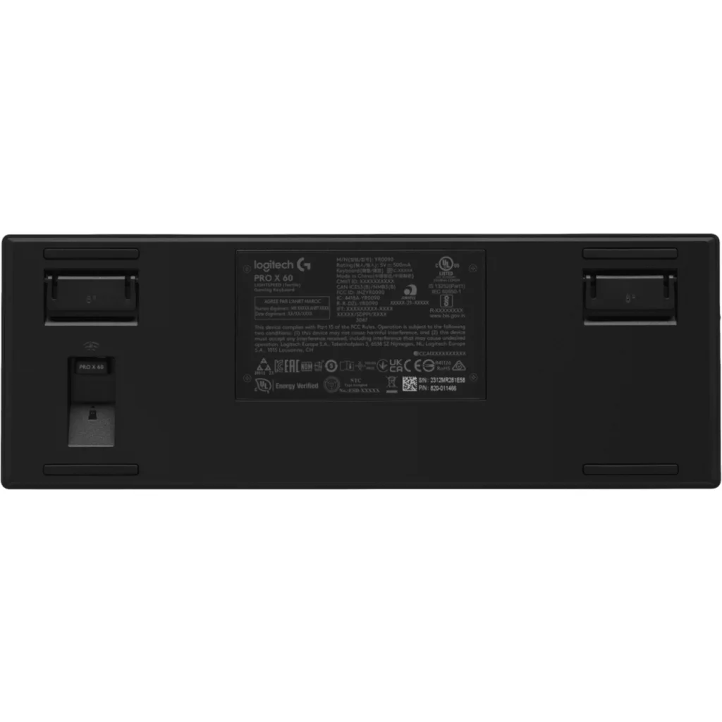 Imagen 5 de Teclado Gamer Inalámbrico Logitech PRO X60 Inglés Switch Táctil RGB Negro