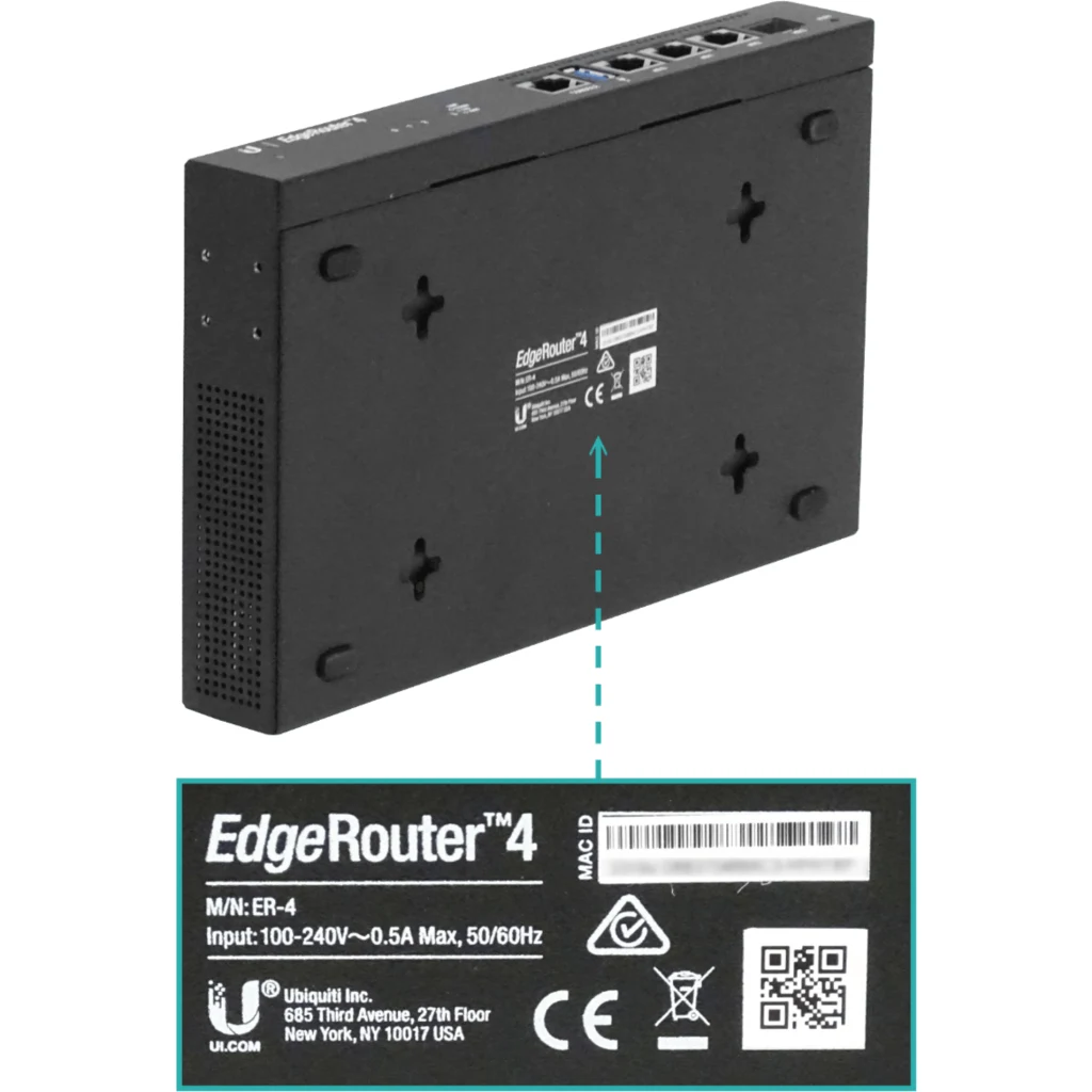 Imagen 1 de Router Ubiquiti ER-4 3xGigE | 1xSFP 3.4Mpps/64Byte