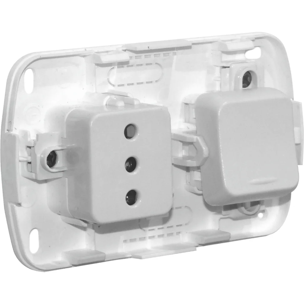 Imagen 1 de KALOP Interruptor Enchufe Sobrepuesto Blanco con-Tierra Tekna KS39674