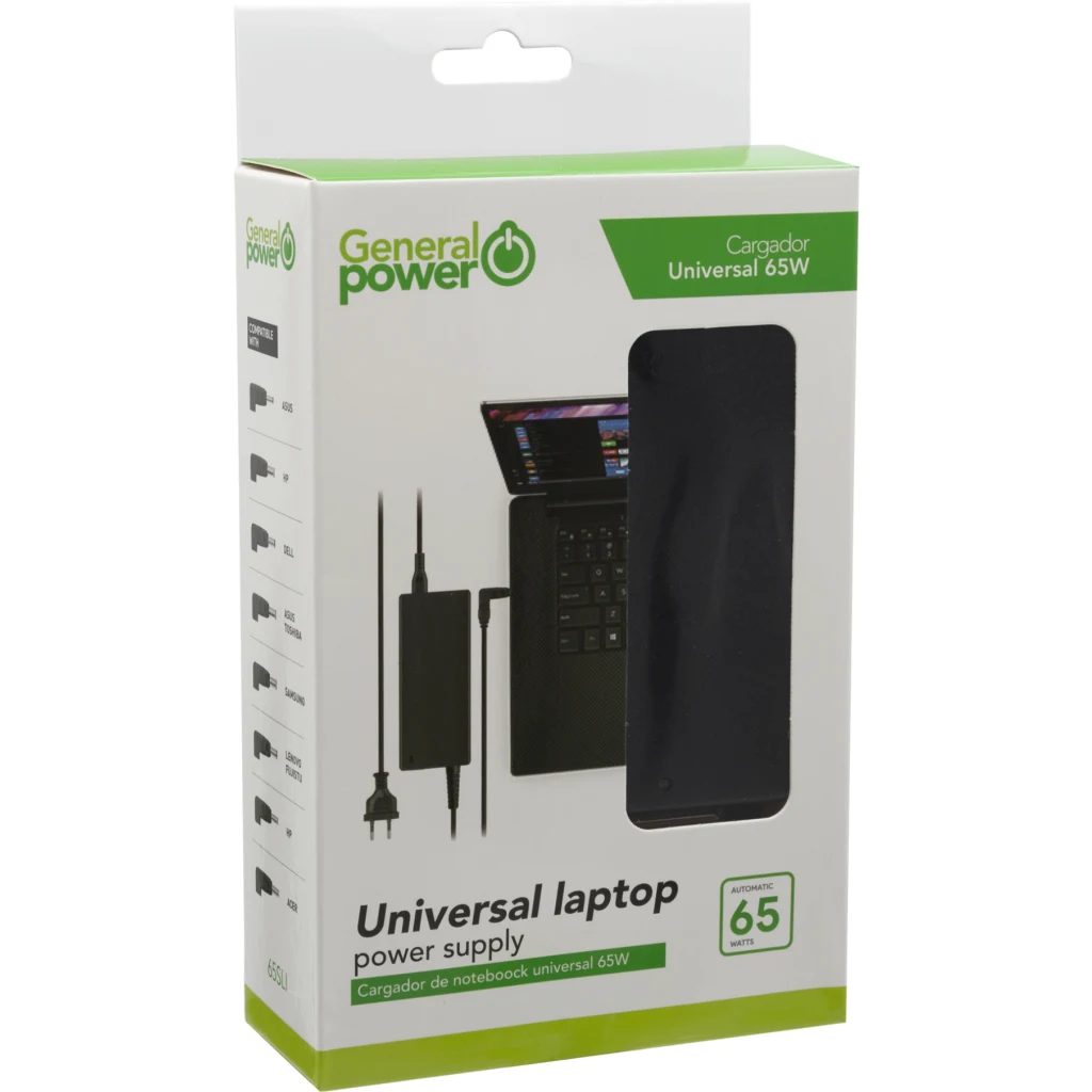 CARGADOR UNIVERSAL 65W SLIM (AUTO)