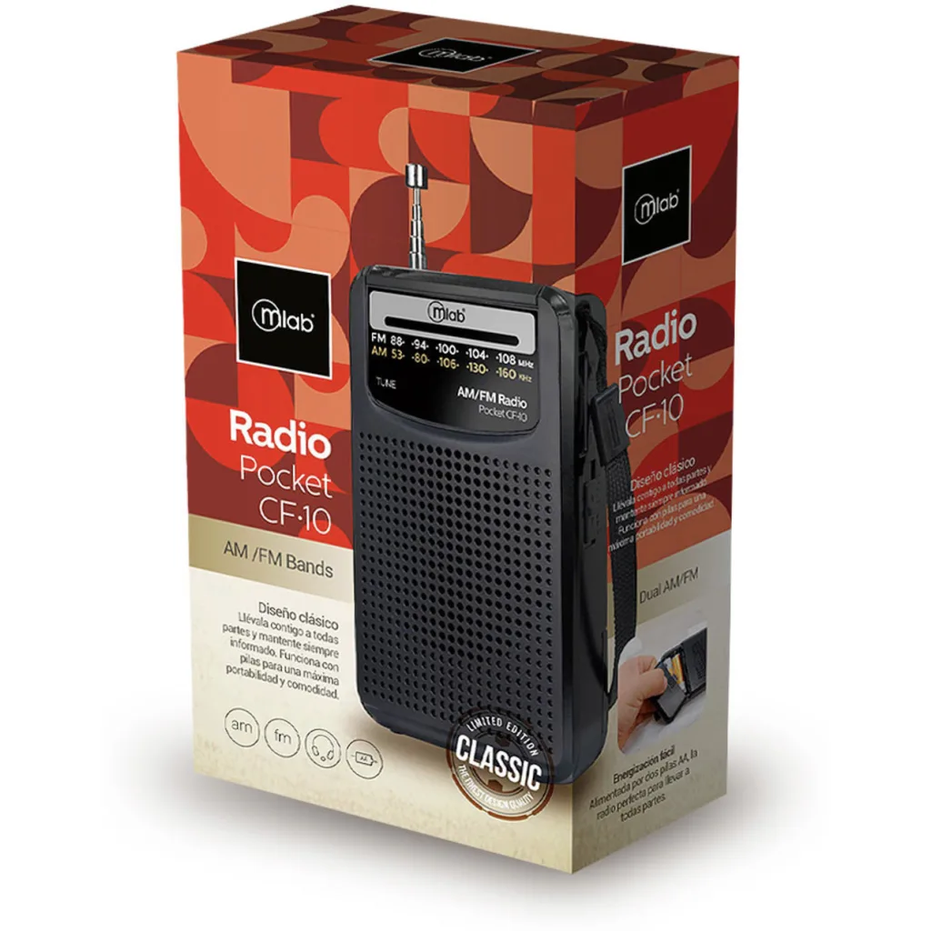 Imagen 4 de MLAB RADIO RETRO PORTATIL CF-10 BLACK