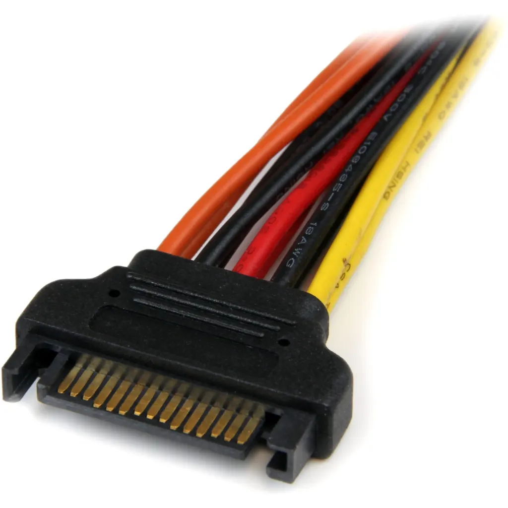 Imagen 1 de 6in Latching SATA Power Y Splitter Cable