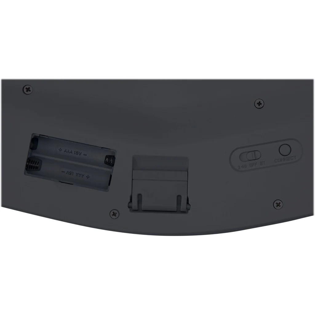 Imagen 1 de Kit Teclado Mouse Inalámbrico Ergonómico Kensington Pro Fit Ergo Bluetooth Negro