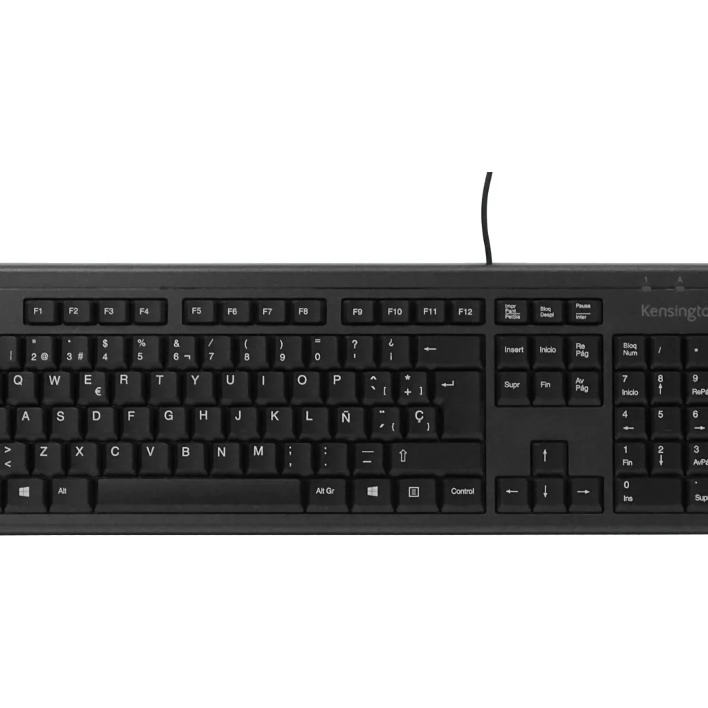 Imagen 2 de KENSINGTON Teclado Cable-140cm Resistente Antiderrame Negro USB A2306A