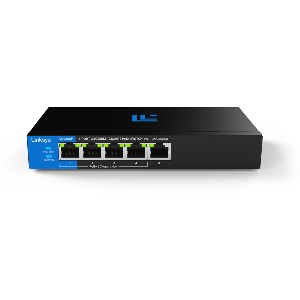 Imagen 1 de Switch 5 puertos multigigabit 2.5G PoE+ no admin