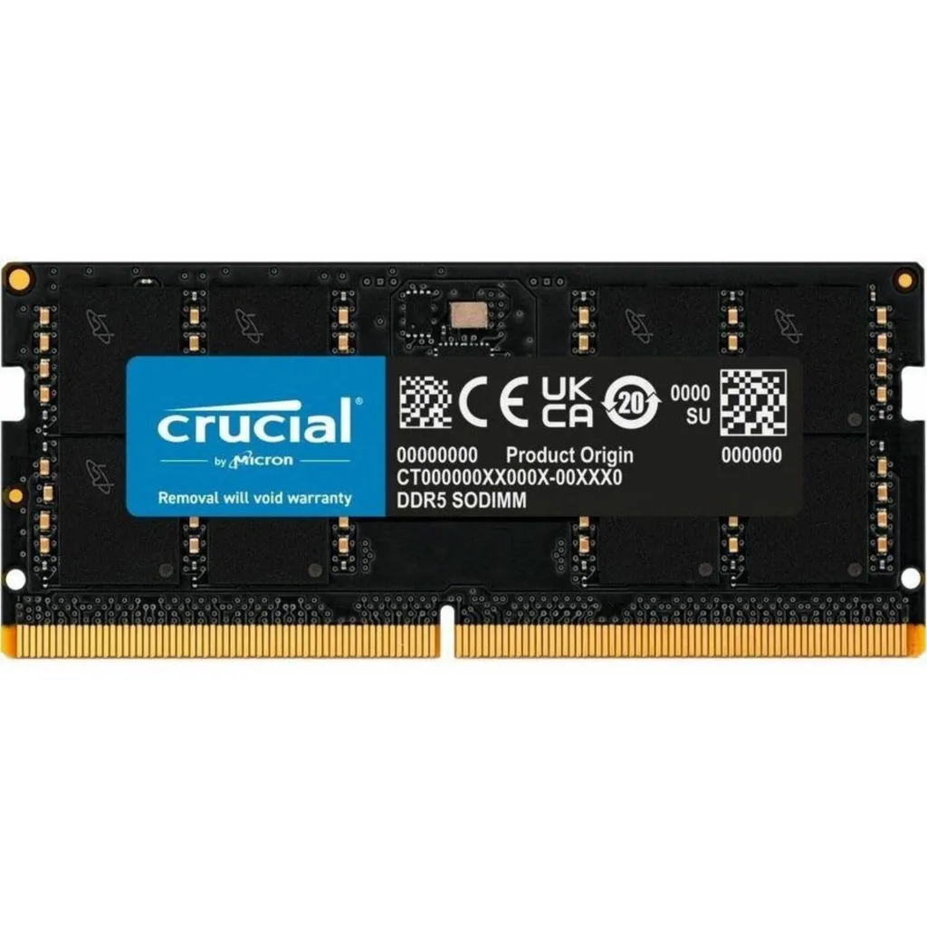 Memoria RAM 48GB DDR5 5600MHz So-DIMM CL46 Non-ECC 1.1v 262P - Crucial