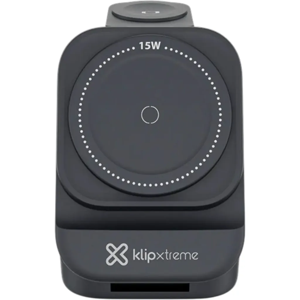Imagen 1 de Base de Carga Innalámbrica KlipX KDC-150, 15W Soporte Verticl USB-C p/celular