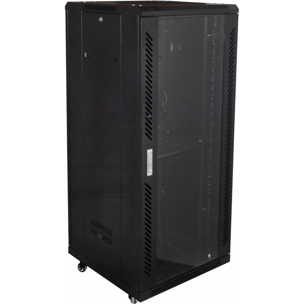 Imagen 4 de Gabinete Rack Linkmade RK27-6L, Vidrio 27U 60x60cm Trubina PDU Bandeja Negra