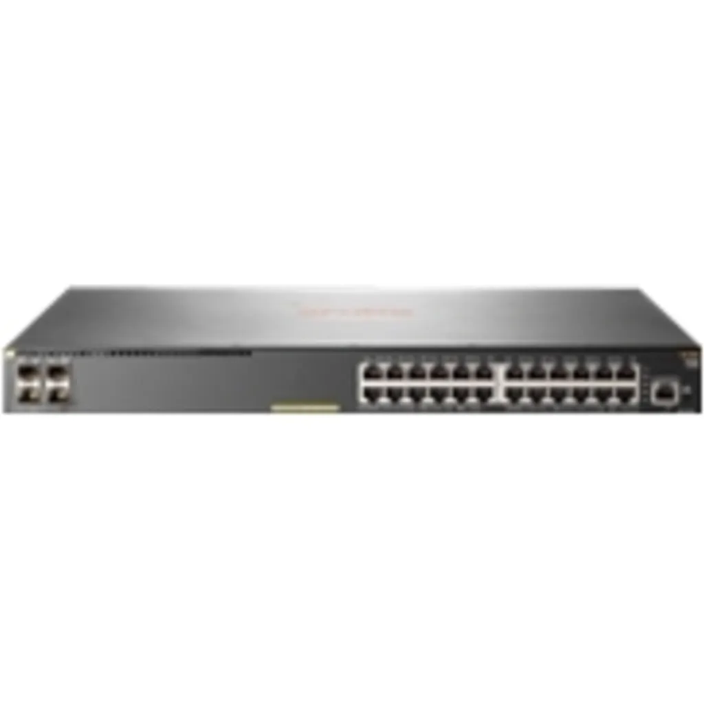 Imagen 1 de Switch HPE Aruba 2930F 24 Ptos Gigabit PoE 4 SFP+ Gestionado Montaje en Rack 1U