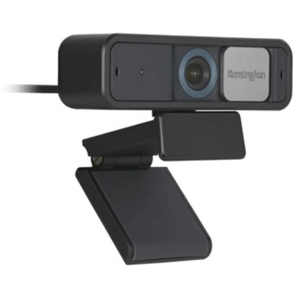 Cámara Web Kensington W2050, 1080p 30fps Auto Foco con Micrófono USB Negro Gris