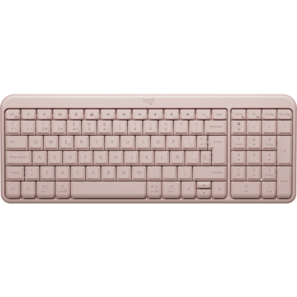 Teclado Inalámbrico Logitech K250 Epañol Qwerty Bluetooth Rosado