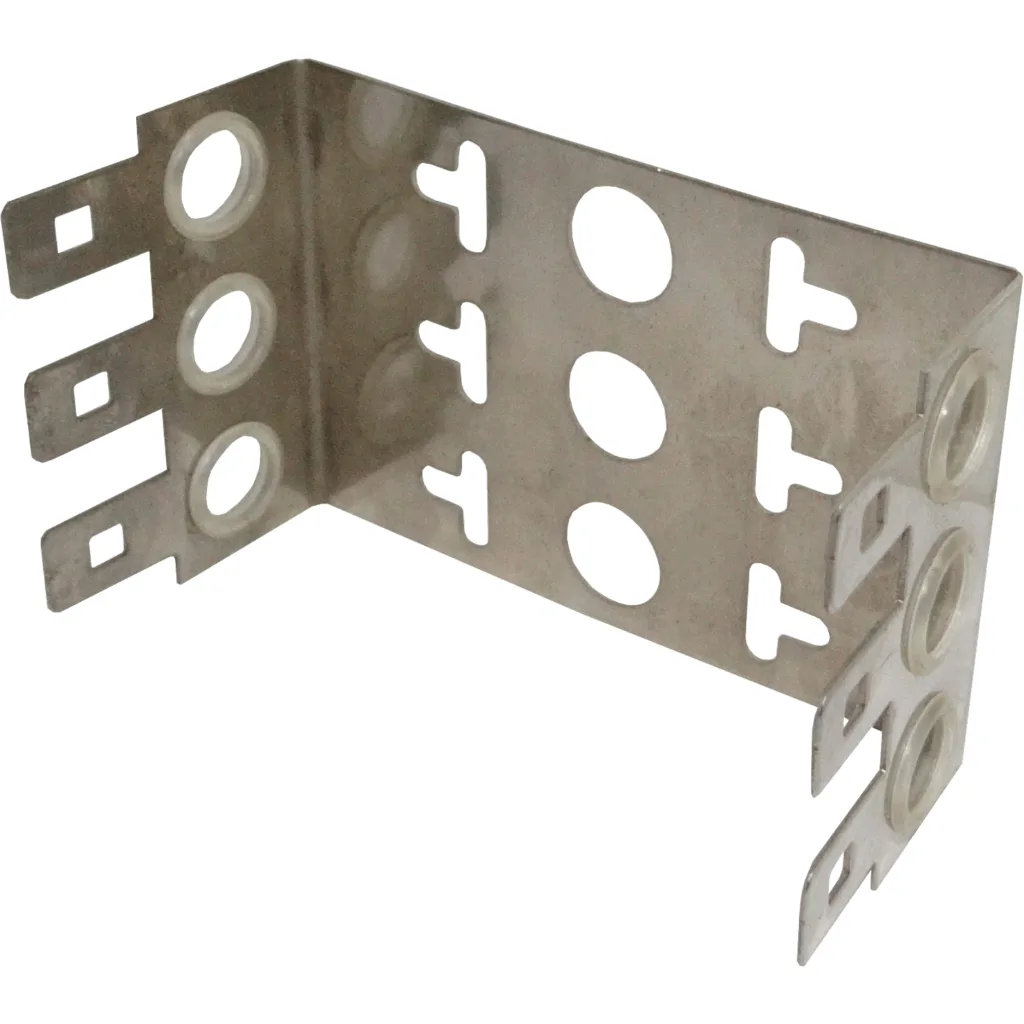 Imagen 1 de 30-Pares 22mm 3-KRONE Soporte Metalico Base 3-Regletas