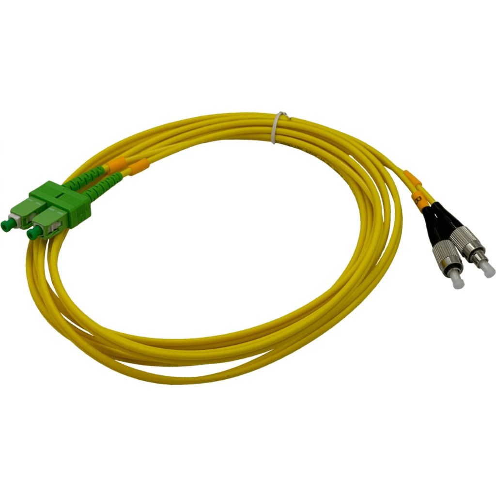 3mt SC/APC-FC/UPC MonoModo SM Duplex Jumper Cable Fibra 9/125um 3mm
