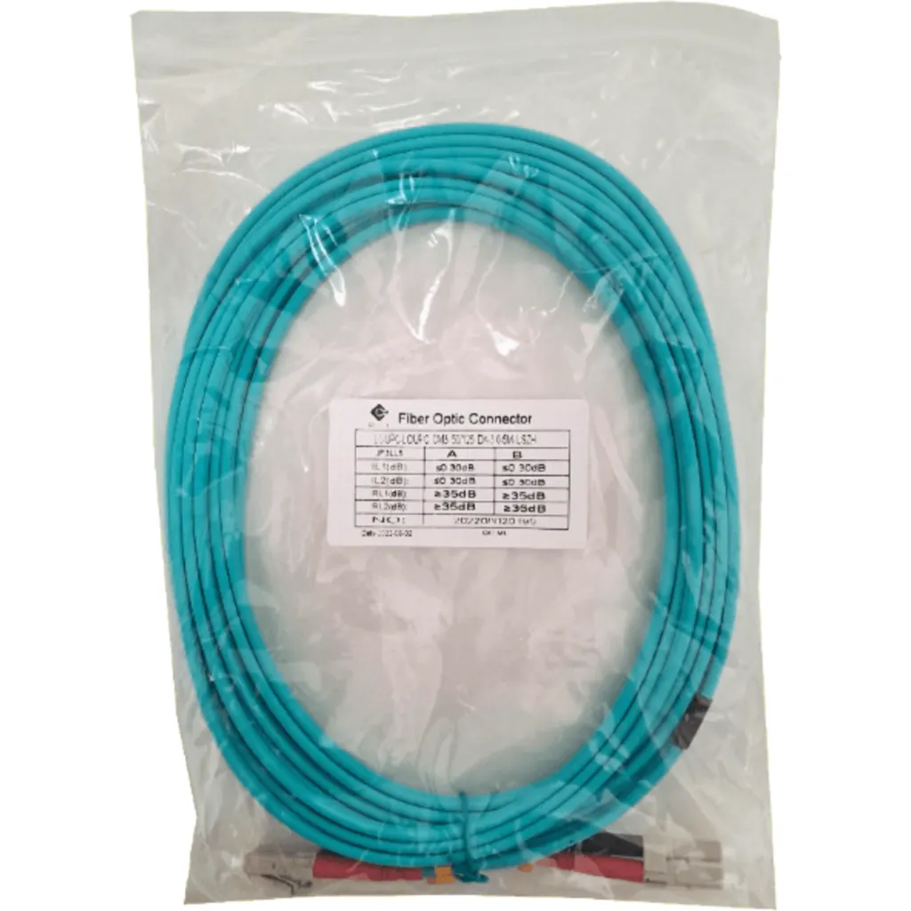 Imagen 2 de 5MT LC-LC OM3 MULTIMODO MM DUPLEX JUMPER FIBRA 3.0MM 50/125UM