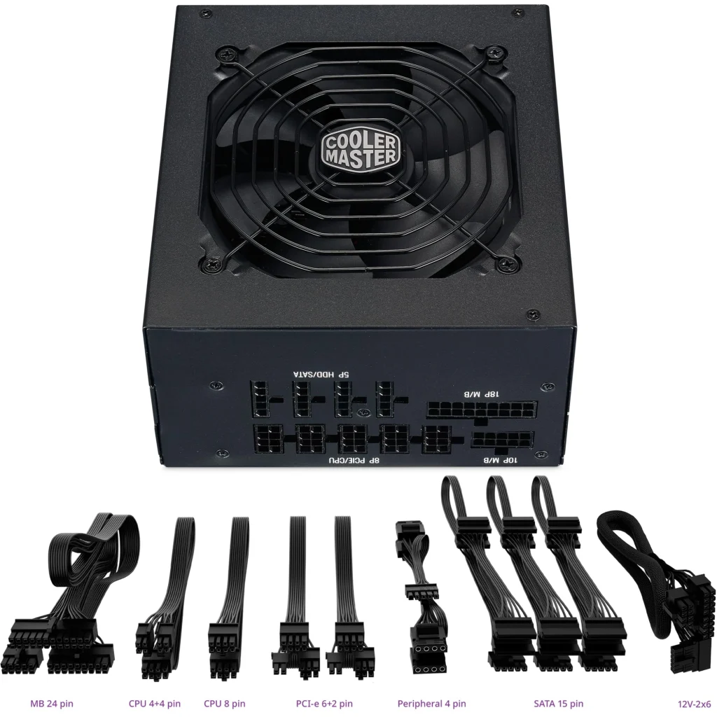 Imagen 3 de Fuente de Poder Cooler Master Elite Gold 850 850W Full Modular Cert 80 Plus Gold