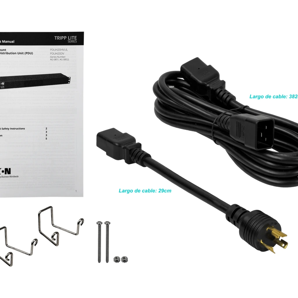 Imagen 4 de TRIPPLITE PDU 14-Enchufes IP 12-C13 2-C19 1-C20 16A Rack-1U 2P+T