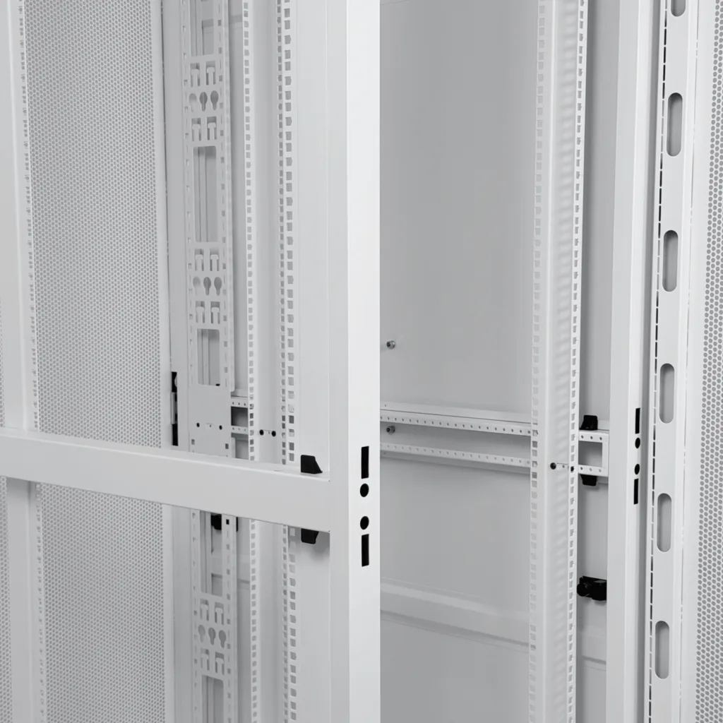 Imagen 2 de UBIQUITI Microperforada 42U 1000mm 100cm-Fondo Rack Blanco Ventilador