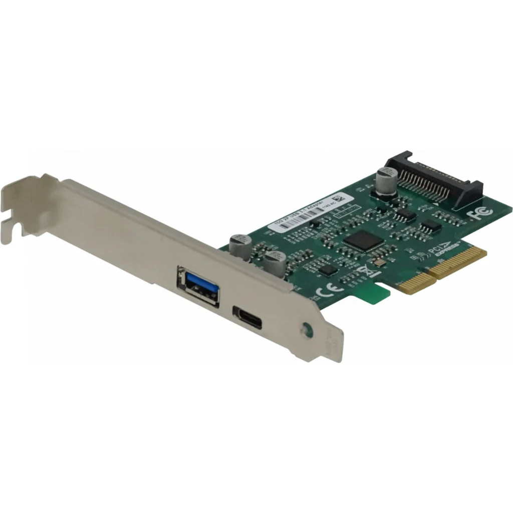 LRLINK PCIe-x4 2-USB3.1 C+A Tarjeta PCIExpress Chipset ASM1142 10gbps