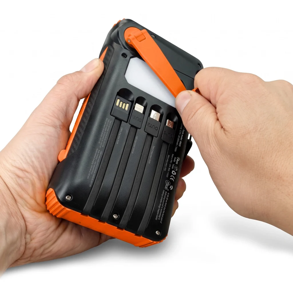 Imagen 3 de MLAB POWERBANK RAPIDO SOLAR Y DINAMO 20.000mAh / 22.5W CARGADOR PORTATIL SUN DIN
