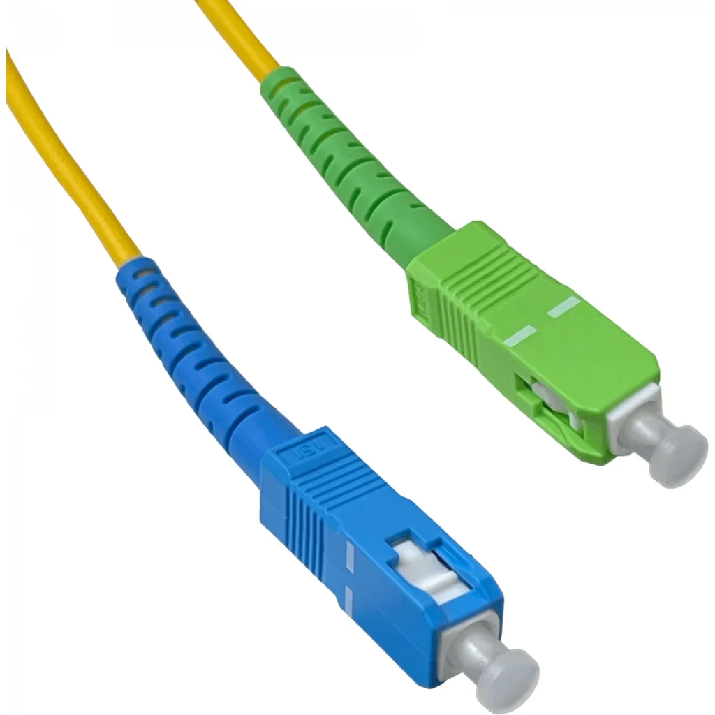 Imagen 2 de 15mt SC/APC-SC/UPC MonoModo SM Simplex Jumper Cable Fibra 3mm 9/125um