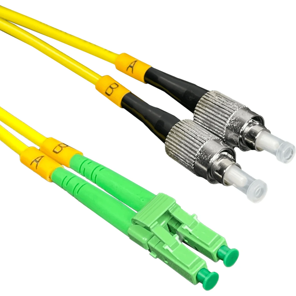 Imagen 2 de 1mt LC/APC-FC/UPC MonoModo SM Duplex Jumper Cable Fibra 9/125um 3mm
